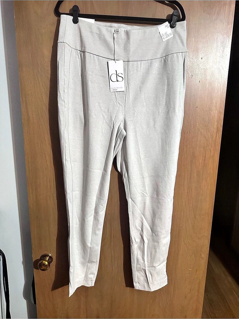 dear scarlett It's Magic Skinny 28" Pants Gray 2X NWT